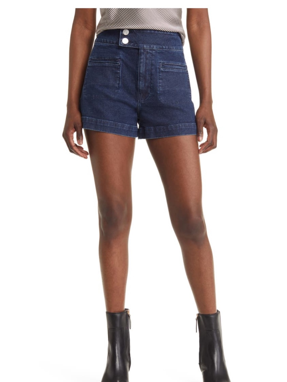 Frame Le Hardy Short dark denim size 27